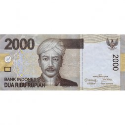 Индонезия 2000 рупий 2011 год - Принц Пангеран Антасари. Традиционный танец Даяк - VF