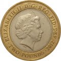 Великобритания 2 фунта 2012 год - 200 лет со дня рождения Чарльза Диккенса