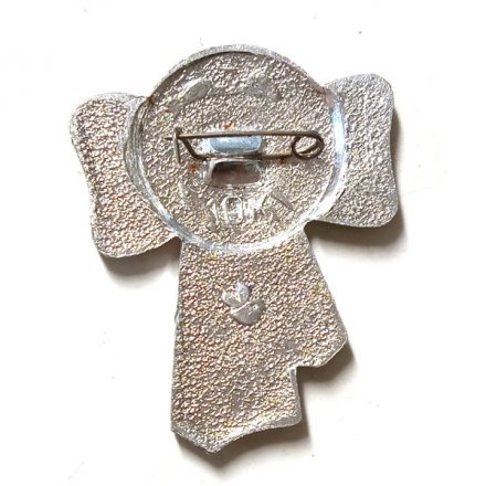 Значок В.И. Ленин в кепке. Профиль. Бант