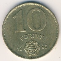 Монета Венгрия 10 форинтов 1985 год