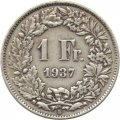 Швейцария 1 франк 1937 год