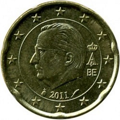 Бельгия 20 евроцентов 2011 год