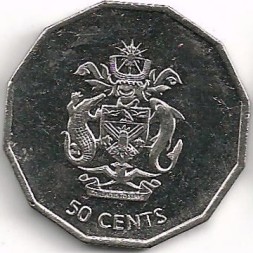 Соломоновы острова 50 центов 2008 год - Герб