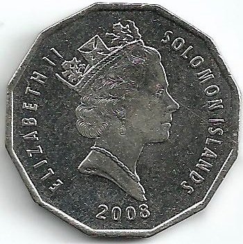Соломоновы острова 50 центов 2008 год - Герб