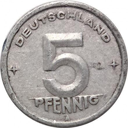 ГДР 5 пфеннигов 1949 год (A)