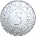 ФРГ 5 марок 1956 - Орёл - D