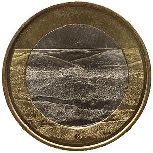 Финляндия 5 евро 2018 год - Ландшафты Палластунтури