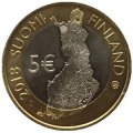 Финляндия 5 евро 2018 год - Ландшафты Палластунтури