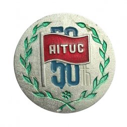 Значок Индия. AITUC. 50-й конгресс профсоюзов