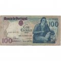 Португалия 100 эскудо 1985 год - Поэт Мануэл Мария Барбоза ду Бокаже. Площадь Росси в Лиссабоне - VG