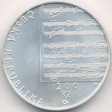 Чехия 200 крон 2010 год - 150 лет со дня рождения Густава Малера