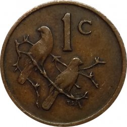 ЮАР 1 цент 1970 год