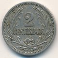 Уругвай 2 сентесимо 1901 год