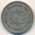 Уругвай 2 сентесимо 1901 год