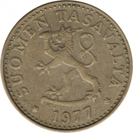 Финляндия 20 пенни 1977 год