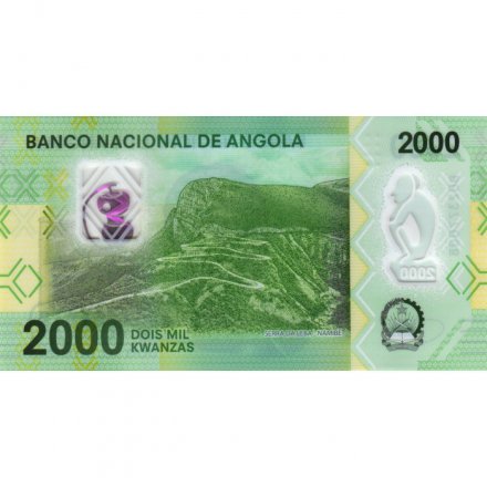Ангола 2000 кванза 2020 год - Антониу Агостиньо Нето. Серра-да-Леба UNC