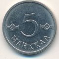 Финляндия 5 марок 1961 год