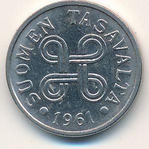 Финляндия 5 марок 1961 год