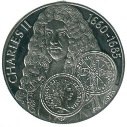 Фолклендские острова 50 пенсов 2001 год - История монет Великобритании. Карл II