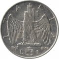 Италия 1 лира 1940 год (магнетик)