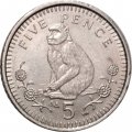 Гибралтар 5 пенсов 1998 год