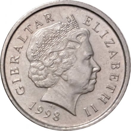 Гибралтар 5 пенсов 1998 год