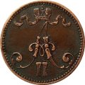 Финляндия 5 пенни 1865 год - XF