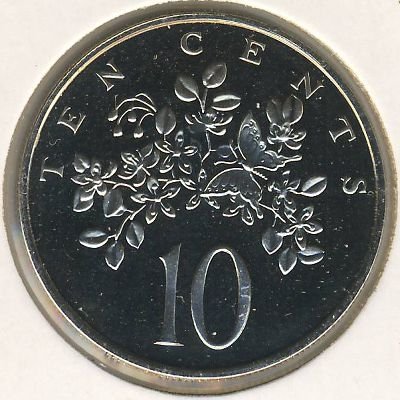 Ямайка 10 центов 1970 год