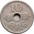 Дания 10 эре 1929 год