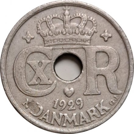 Дания 10 эре 1929 год