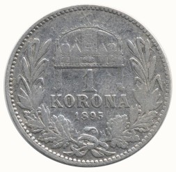 Венгрия 1 крона 1895 год - Франц Иосиф I