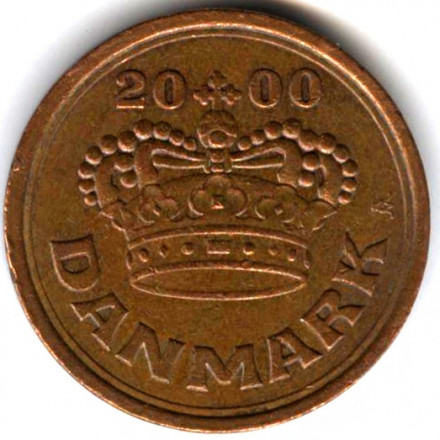 Дания 50 эре 2000 год