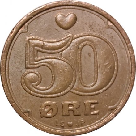 Дания 50 эре 2000 год