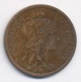 Франция 2 сантима 1904 год