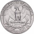 США 25 центов (1/4 доллара) 1970 год - Джордж Вашингтон (без отметки монетного двора)