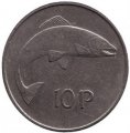 Ирландия 10 пенсов 1976 год - Лосось