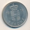Дания 1 крона 1977 год - Королева Маргрете II