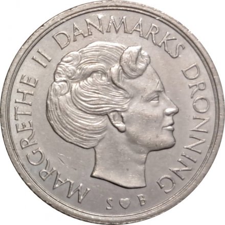 Дания 1 крона 1977 год - Королева Маргрете II