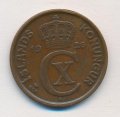 Исландия 5 эйре 1926 год - Кристиан X (редкая)
