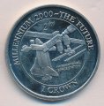 Остров Мэн 1 крона 2000 год - Миллениум. Международная космическая станция