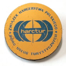 Значок Бюро туристических услуг. harctur