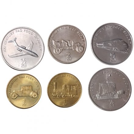 Набор из 6 монет Северная Корея 2002 - Памятная серия ФАО