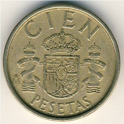 Испания 100 песет 1989 год