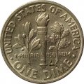 США 1 дайм (10 центов) 1993 год - Франклин Рузвельт (P)