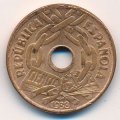 Испания 25 сентимо 1938 год - Цепи