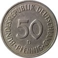 ФРГ 50 пфеннигов 1982 год (D)