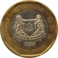 Сингапур 1 доллар 2014 год - Статуя Мерлайона