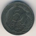 Испания 5 сентимо 1937 год