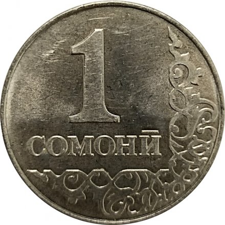 Таджикистан 1 сомони 2011 год