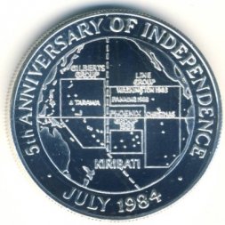Кирибати 10 долларов 1984 год